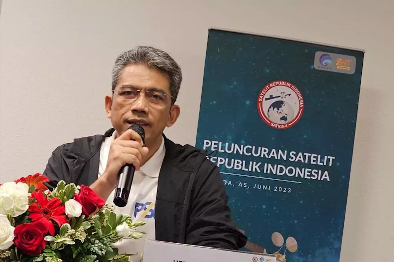 H-1 peluncuran, SATRIA-1 sudah terintegrasi dengan roket Falcon 9