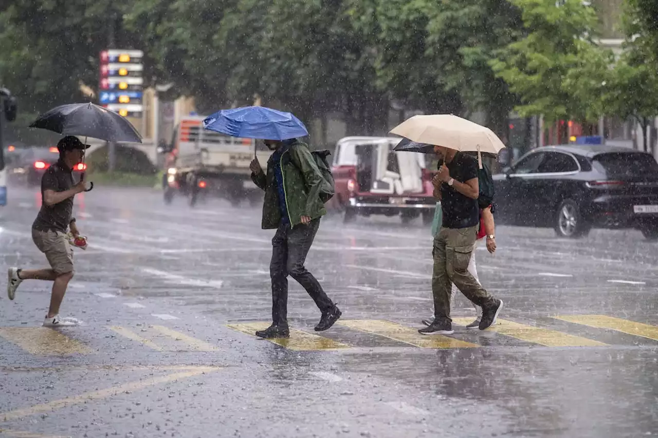 Der Hitzetag endet mit einem Donnerwetter