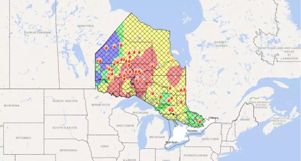 Most of Ontario remains under fire bans with 3 times as many wildfires reported in 2023