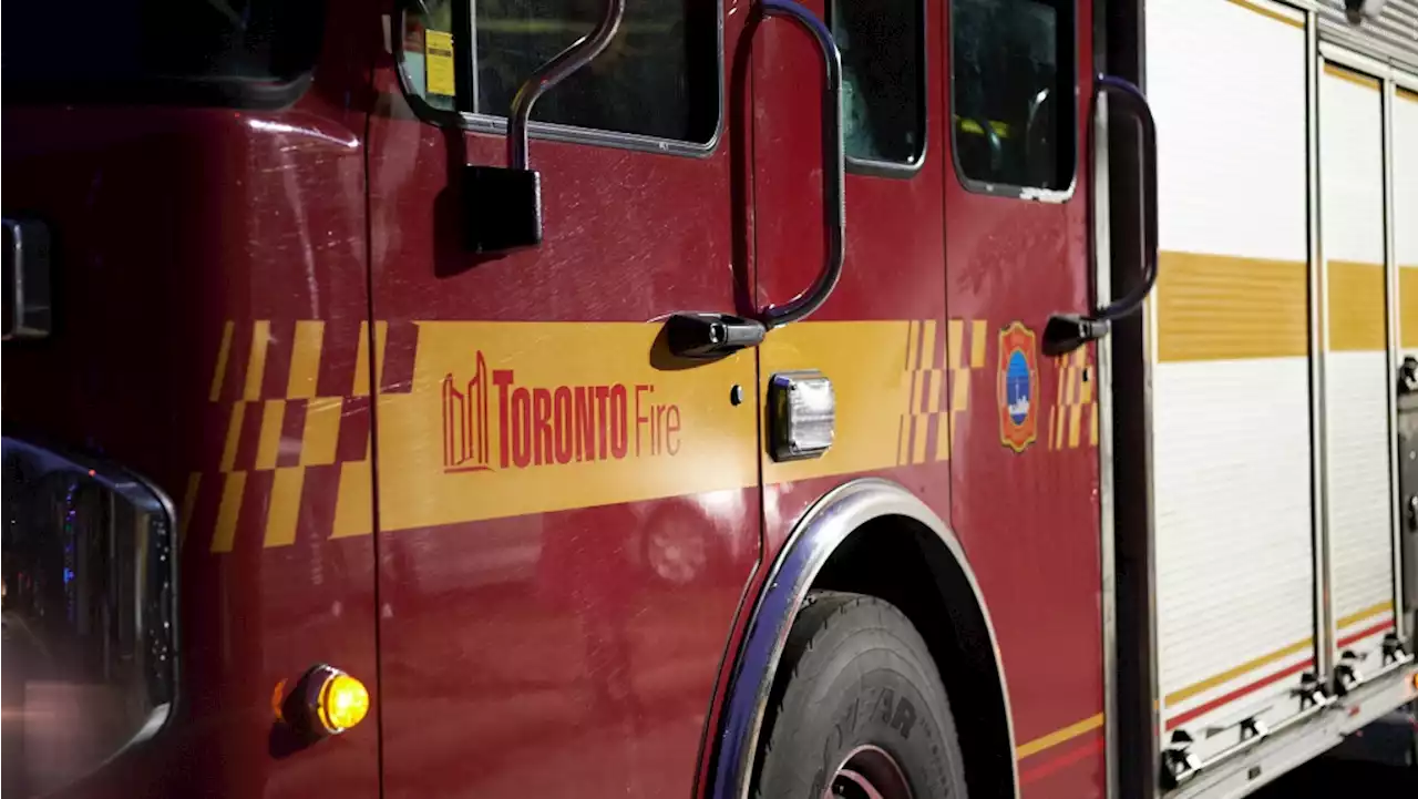 Man rushed to hospital after fire in Scarborough