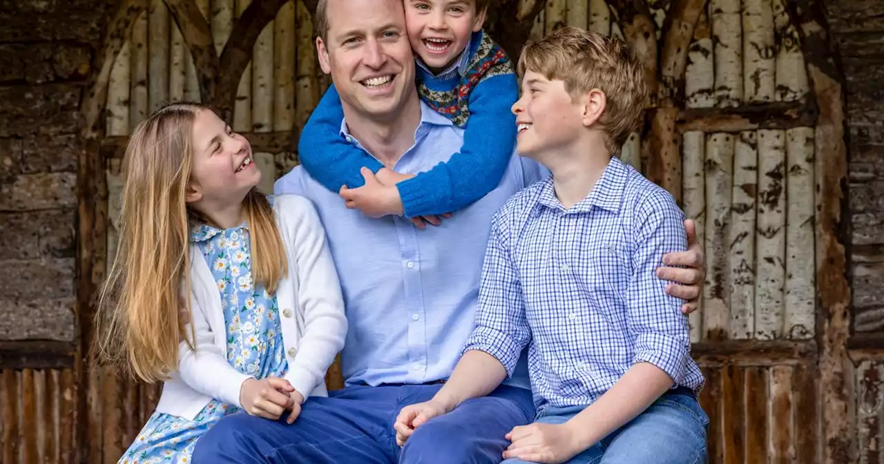 Prince William marks Father's Day with sweet photo as royal kids match in blue