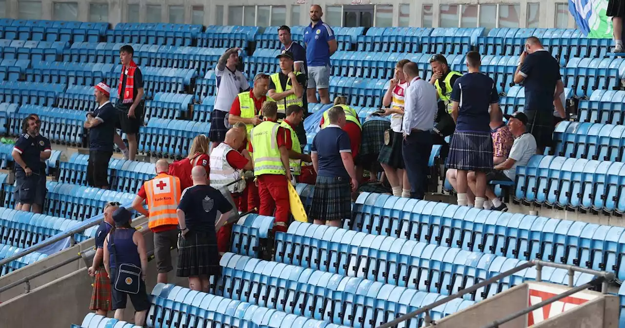 Scotland fan 'falls ill' at Norway clash as medics rush into stands to help