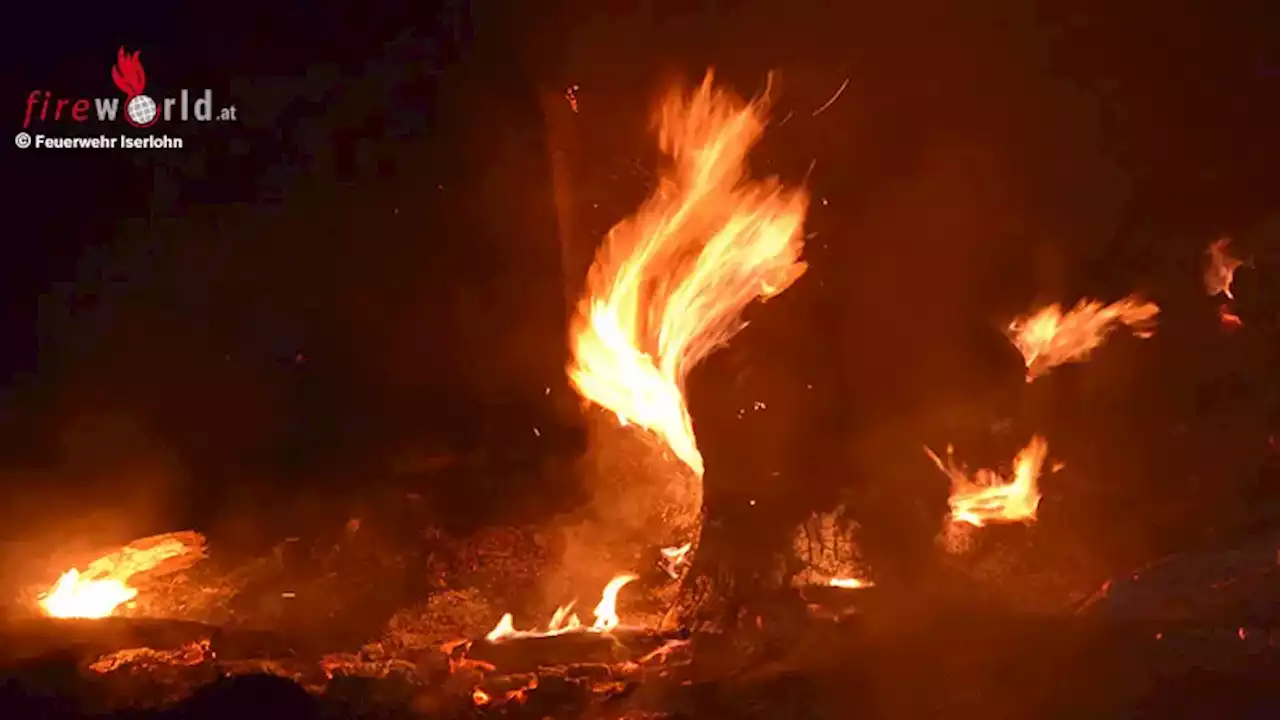 D: Intensive Suche nach nächtlichem Waldbrand in Iserlohn