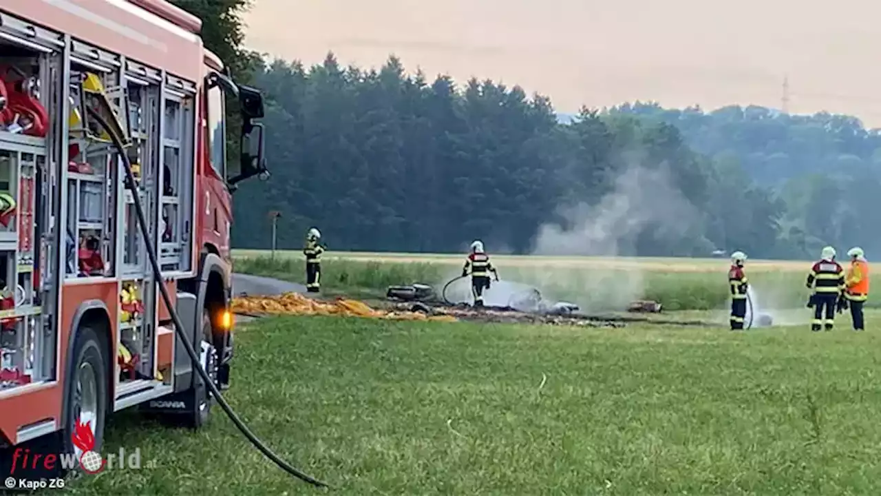 Schweiz: Heißluftballon fängt beim Start Feuer → 7 Verletzte bei Hünenberg