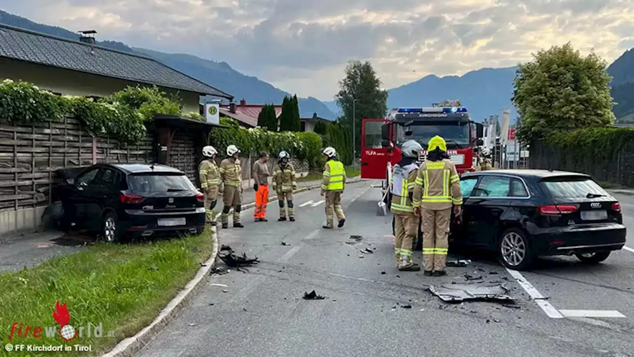 Tirol: Pkw-Frontalkollision auf der B 178 in Kirchdorf