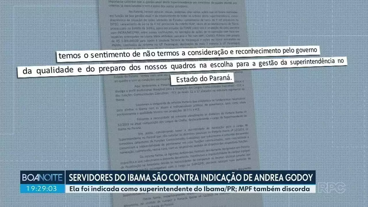 Servidores do Ibama no Paraná fazem carta aberta contra nomeação de nova superintendente