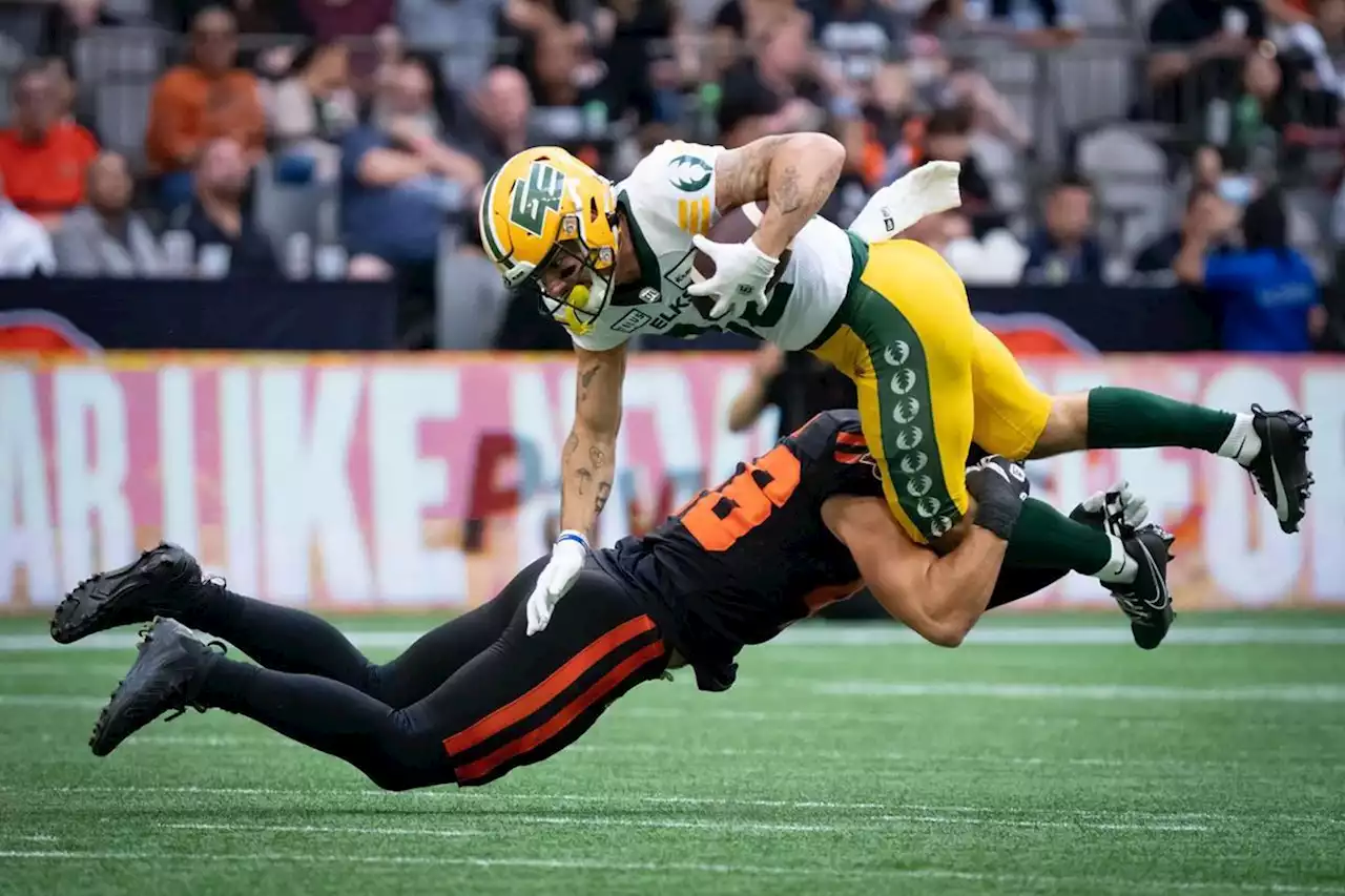 B.C. Lions blitz Edmonton Elks 22-0, Rhymes records game’s only touchdown