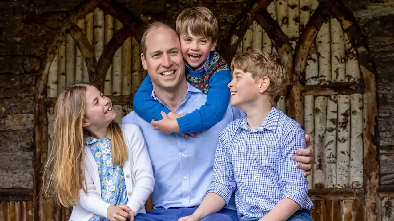 Prince George and Princess Charlotte beam at dad Prince William in adorable Father's Day photo