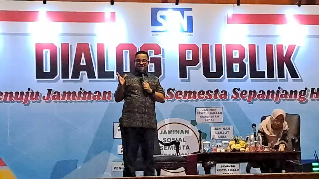 Anies Ajak Buruh Mendalami Gagasan Jaminan Sosial Semesta Sepanjang Hayat