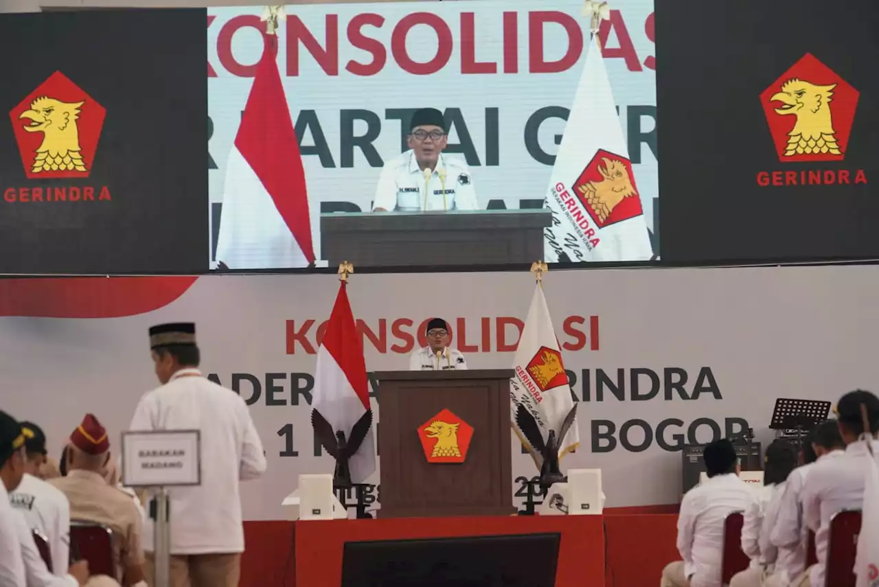 Ribuan Kader Gerindra dari Dapil 1 Gelar Konsolidasi Akbar, di Pakansari Bogor