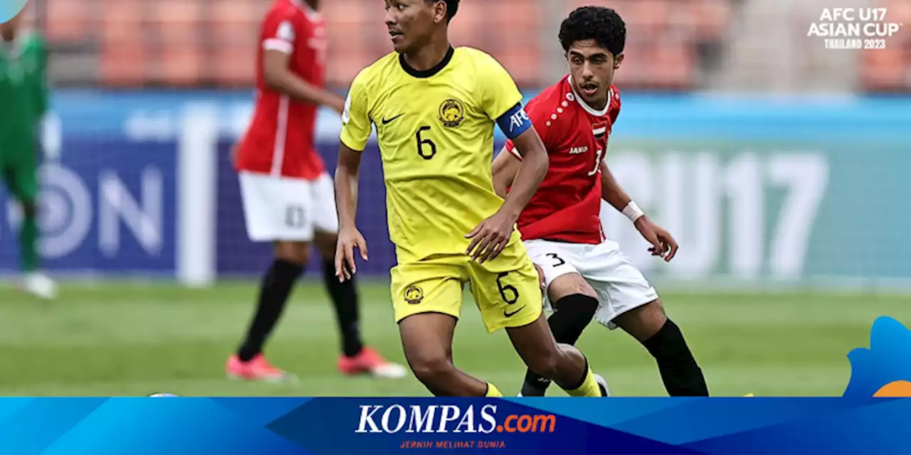 Hasil Piala Asia U17 2023: Malaysia Dilibas Yaman 0-4, Vietnam Tertahan