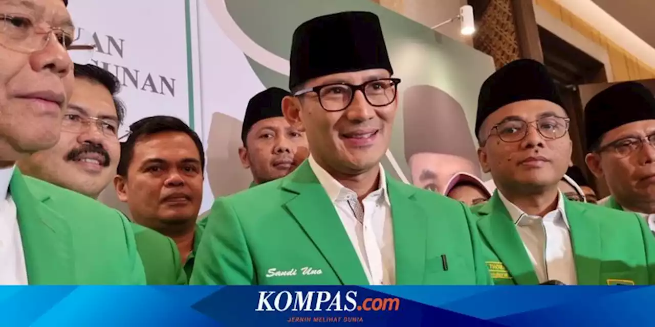 Sandiaga Ketua Pemenangan Pemilu PPP, Gerindra Siap Berkompetisi di Pilpres 2024