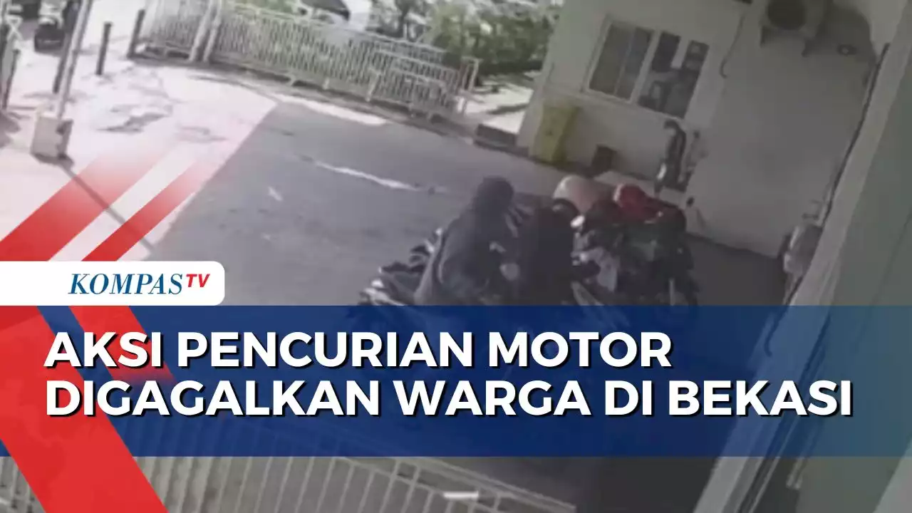 Aksi Warga di Bekasi Gagalkan Pencurian Motor di Gerai ATM