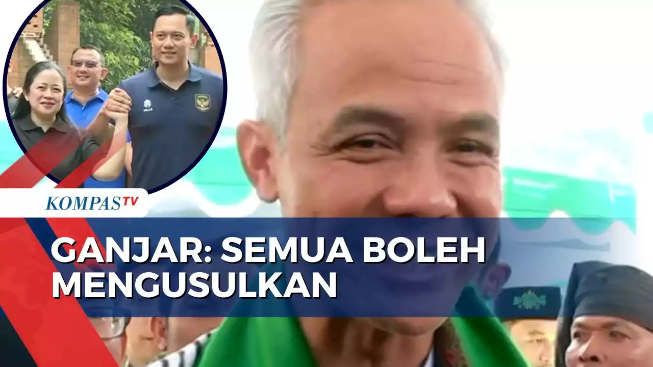 Begini Respons Ganjar soal Peluang AHY Jadi Bacawapres!