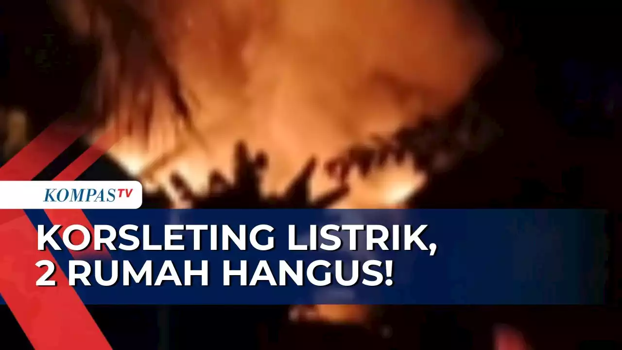 Korsleting Listrik, 2 Rumah di Plered Purwakarta Hangus Terbakar