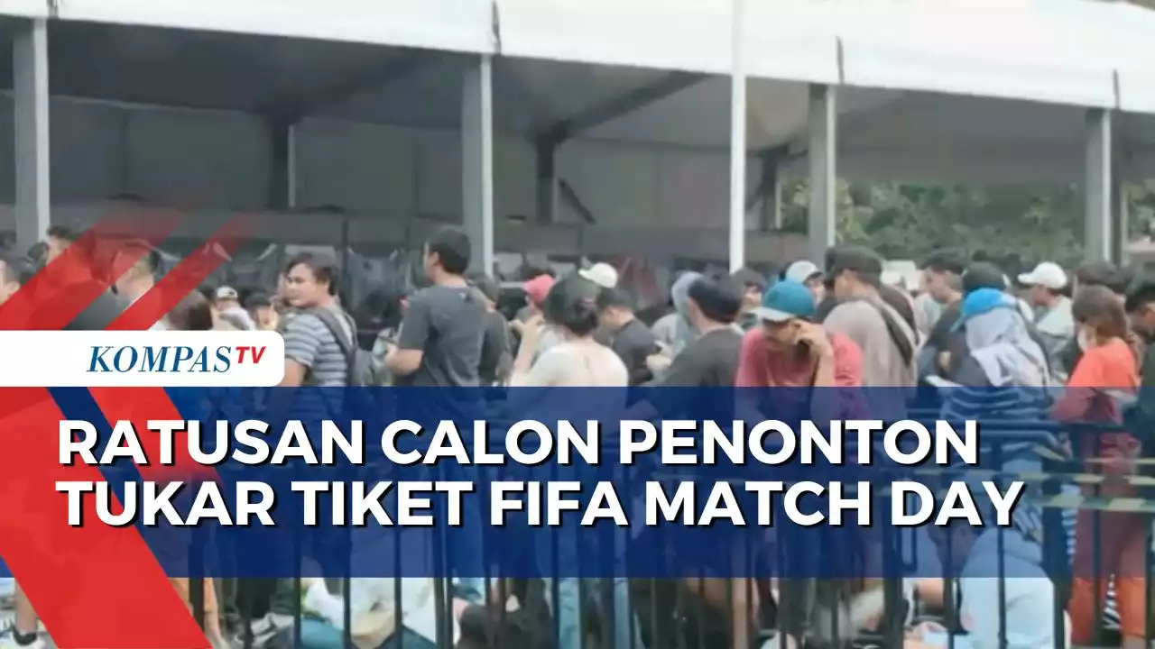 Tukar Tiket Argentina vs Indonesia, Ratusan Calon Penonton Padati GBK