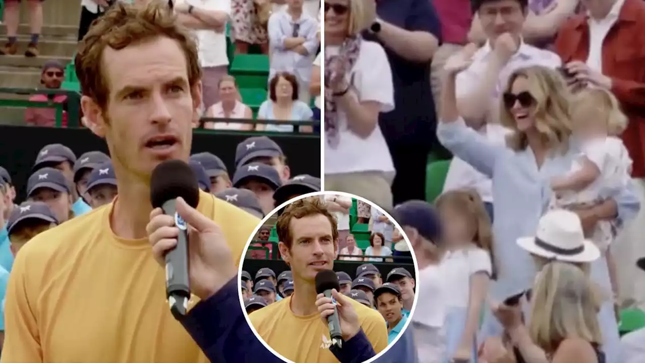 Andy Murray surprised by children on Father's Day