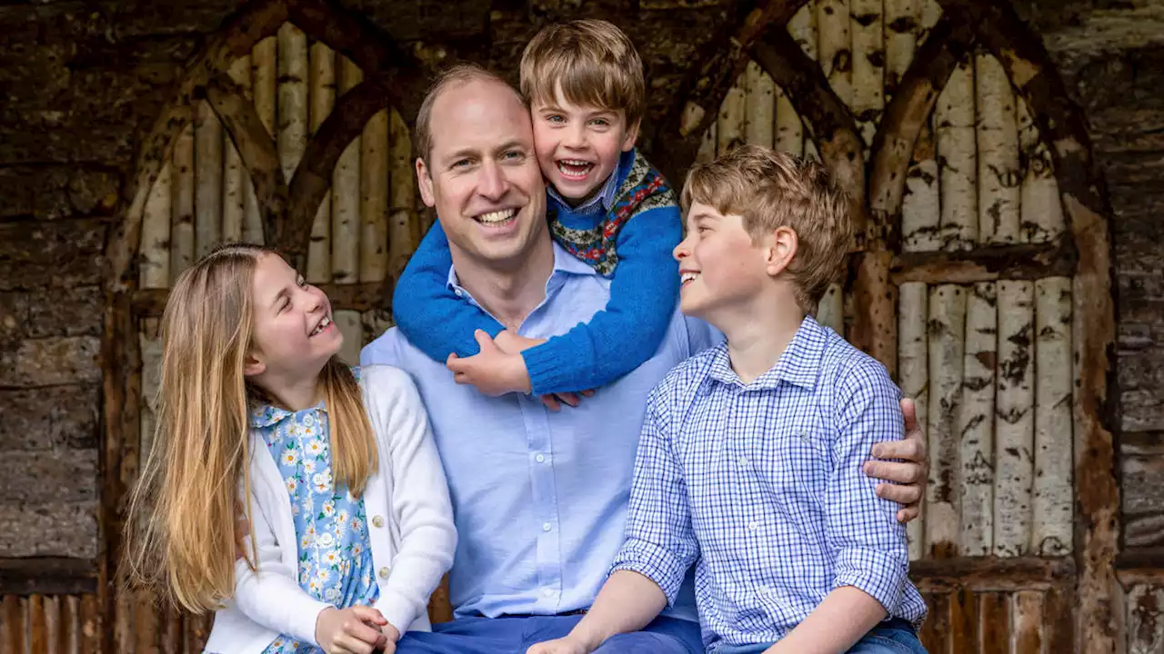 Prince William beams in heart-warming photo with his children to mark Father's Day