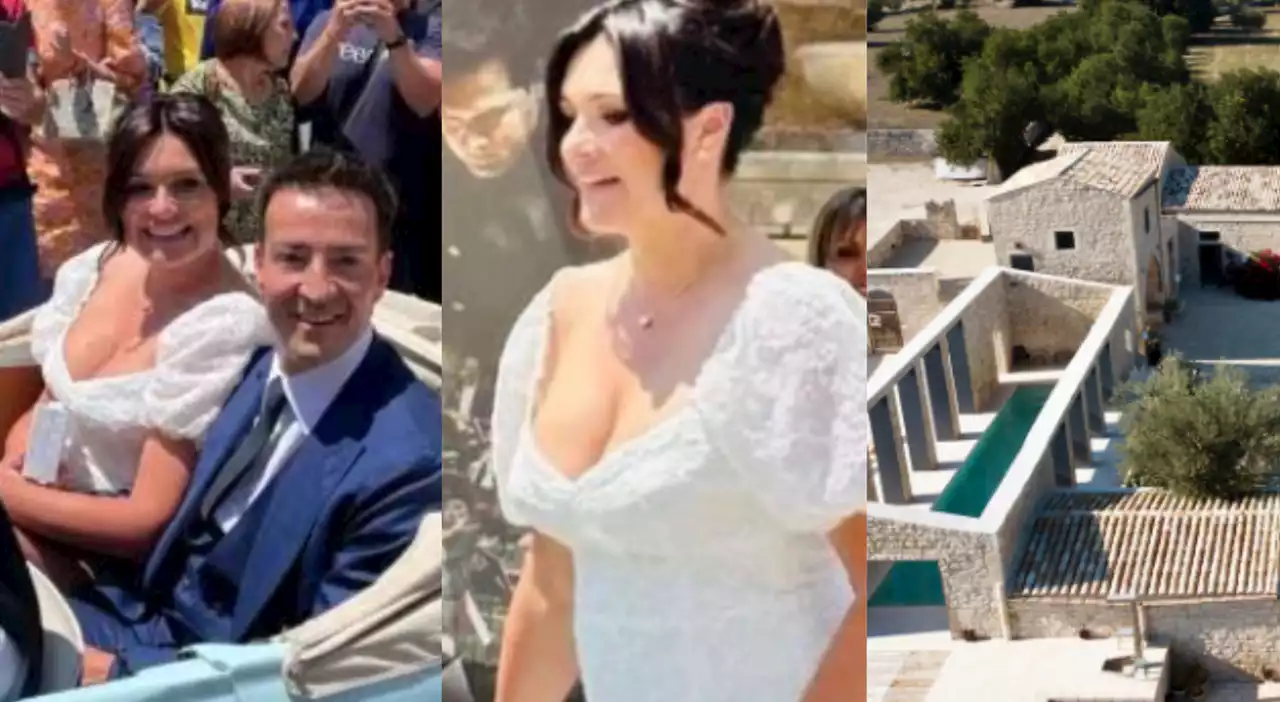 Alena Seredova, oggi il matrimonio con Alessandro Nasi a Noto: abito bianco con spacco, nuvole di fiori e location da sogno