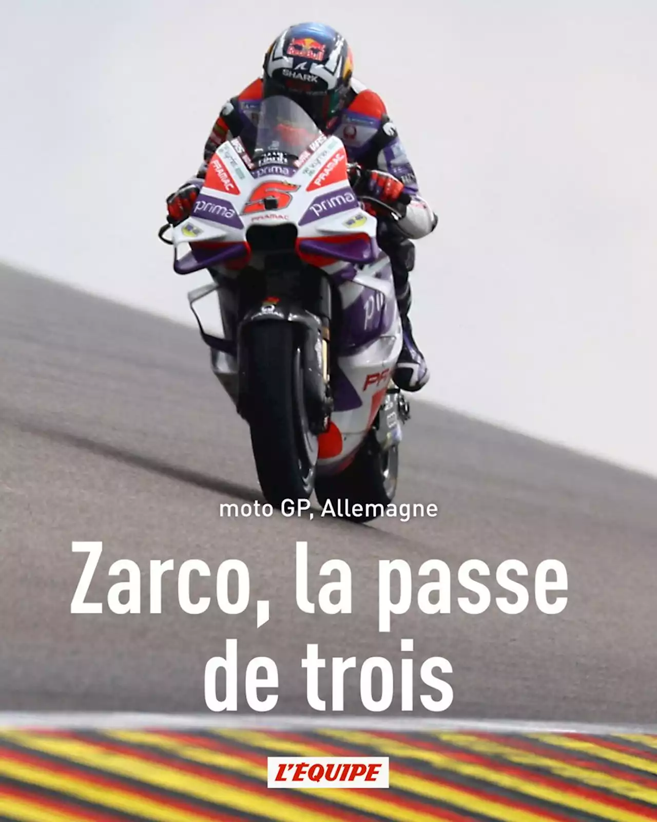 Martin devance Bagnaia au Grand Prix d'Allemagne, Zarco troisième