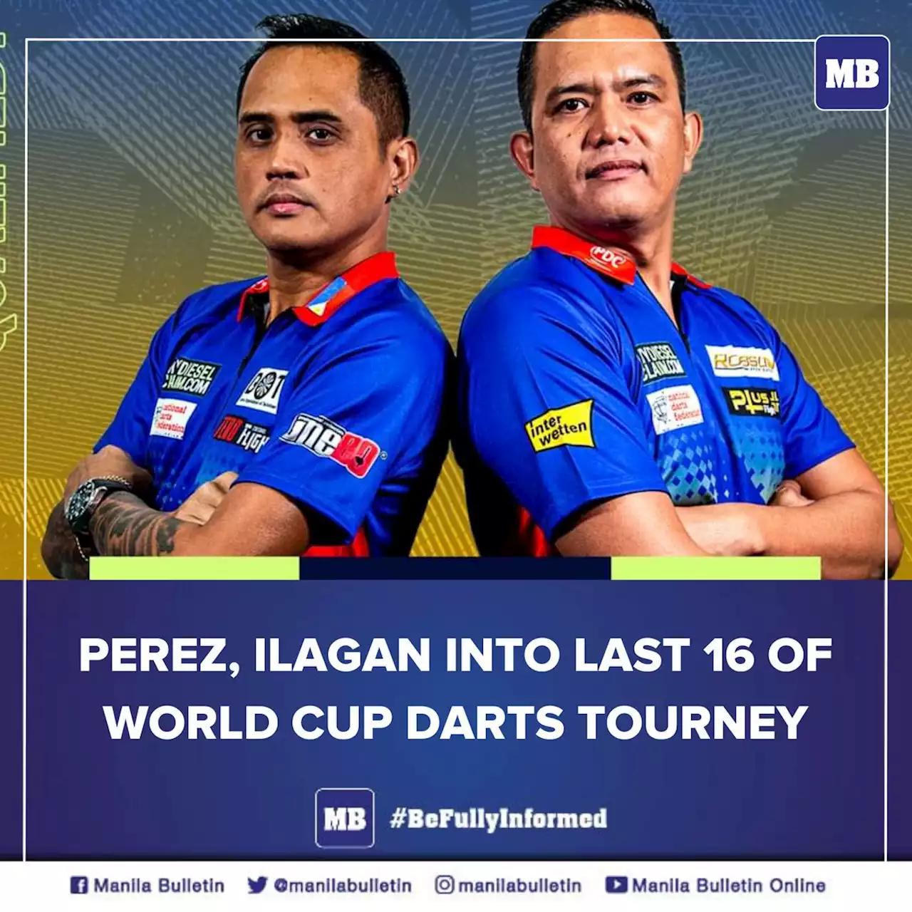 Perez, Ilagan into Last 16 of World Cup Darts tourney