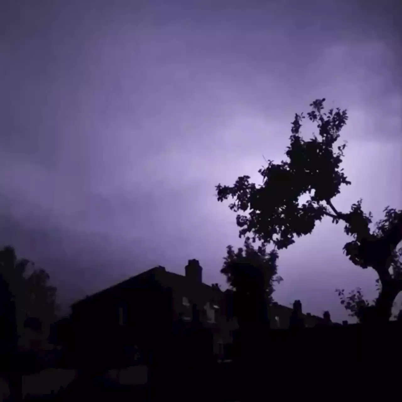 Incredible videos and pictures show 2am storms in Greater Manchester