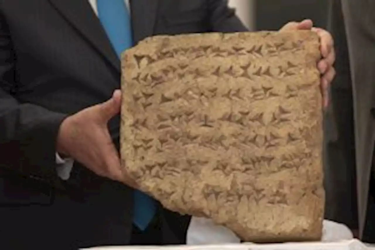 Iraq unveils ancient stone tablet returned by Italy - Punch Newspapers