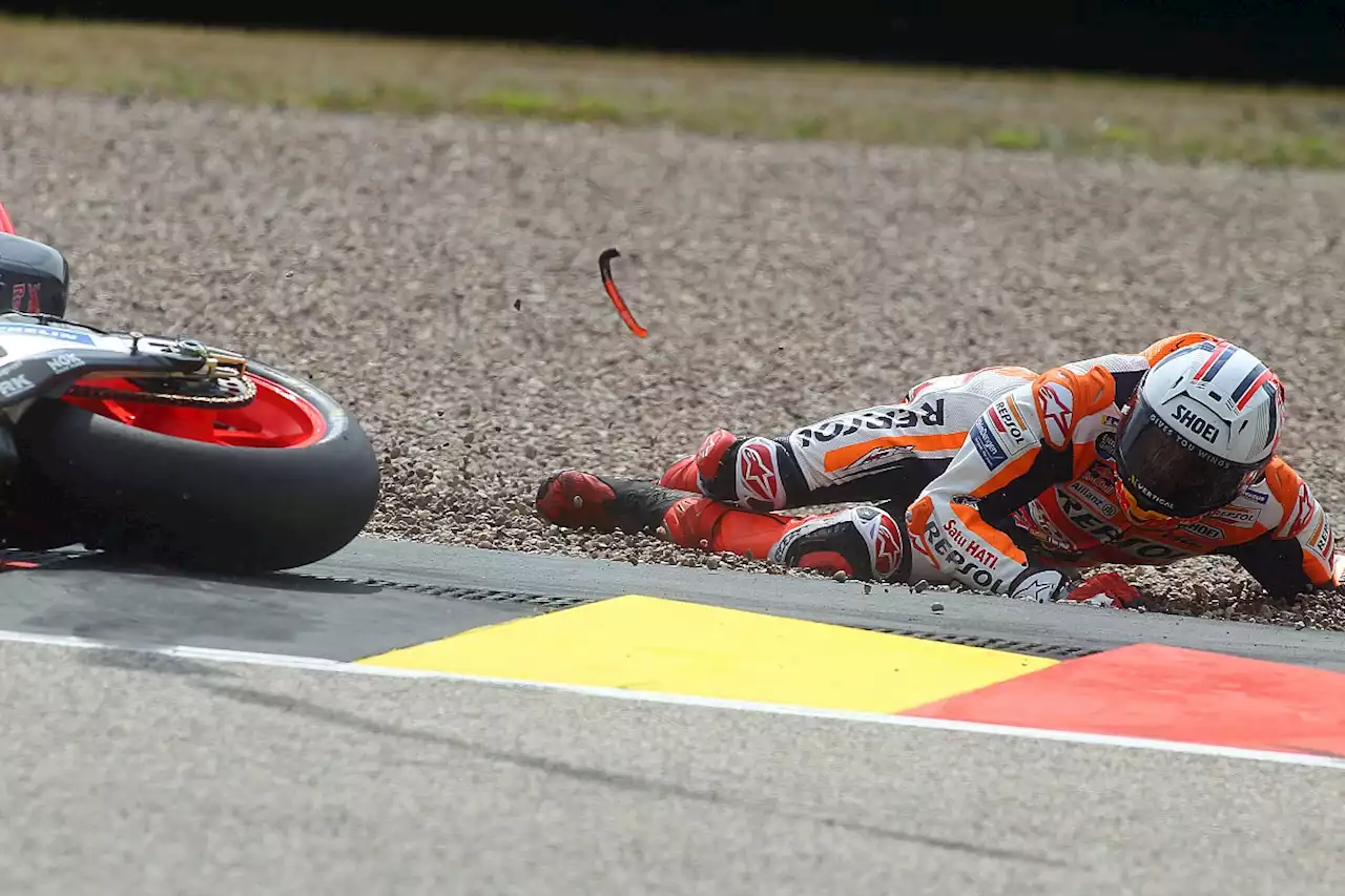 Marquez suffers fracture in fifth crash of Germany MotoGP weekend