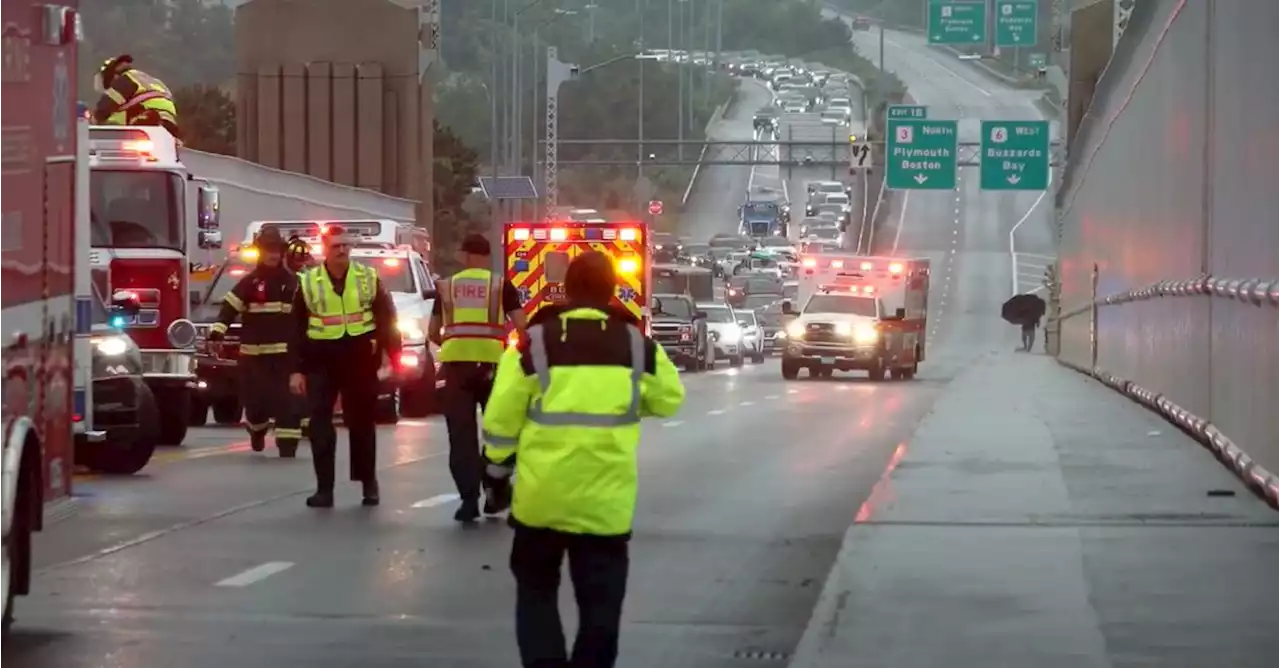 Major crash on Sagamore Bridge brings traffic to a standstill; 5 people injured