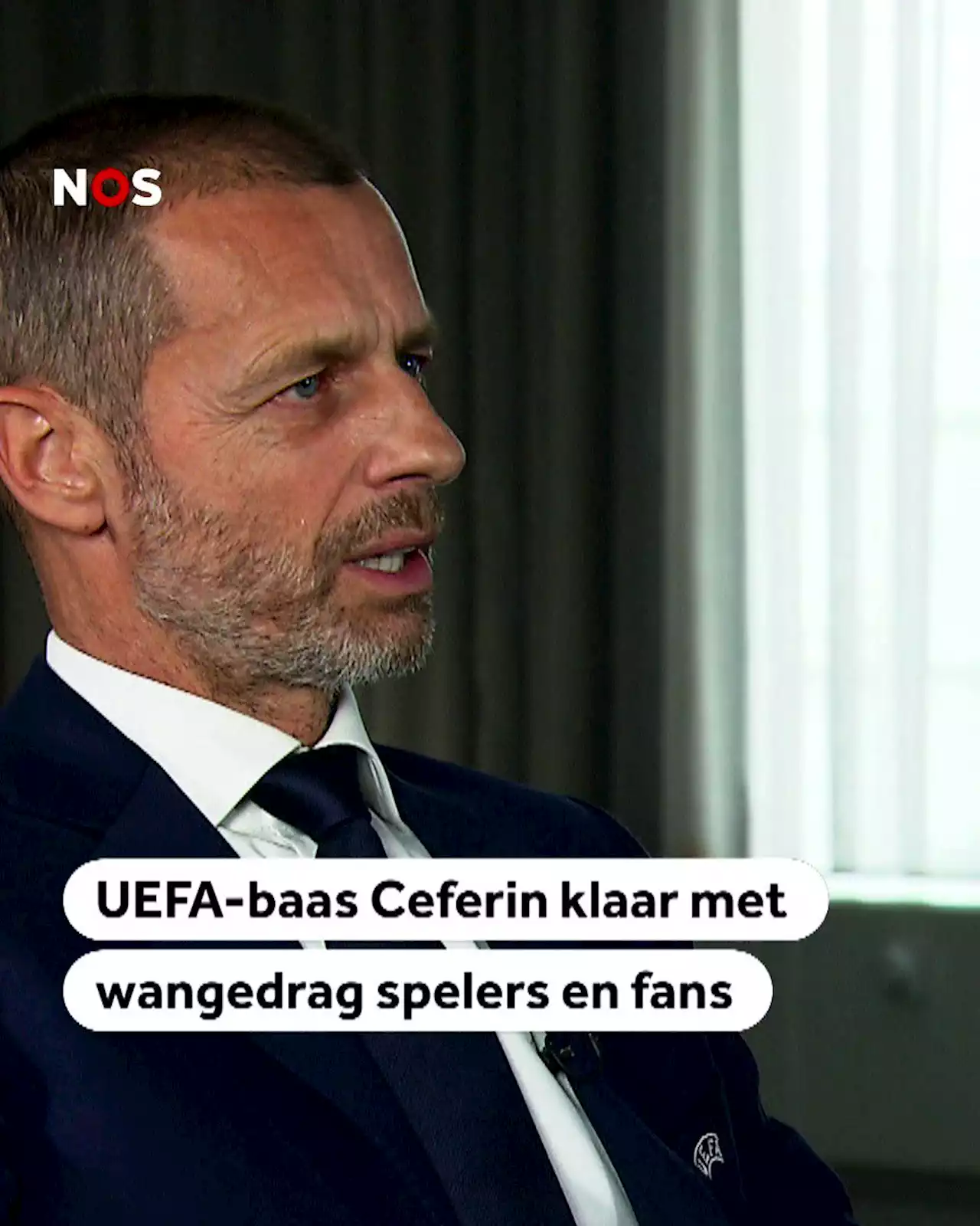 UEFA-baas Ceferin klaar met wangedrag spelers en fans: 'Het is ondraaglijk geworden'