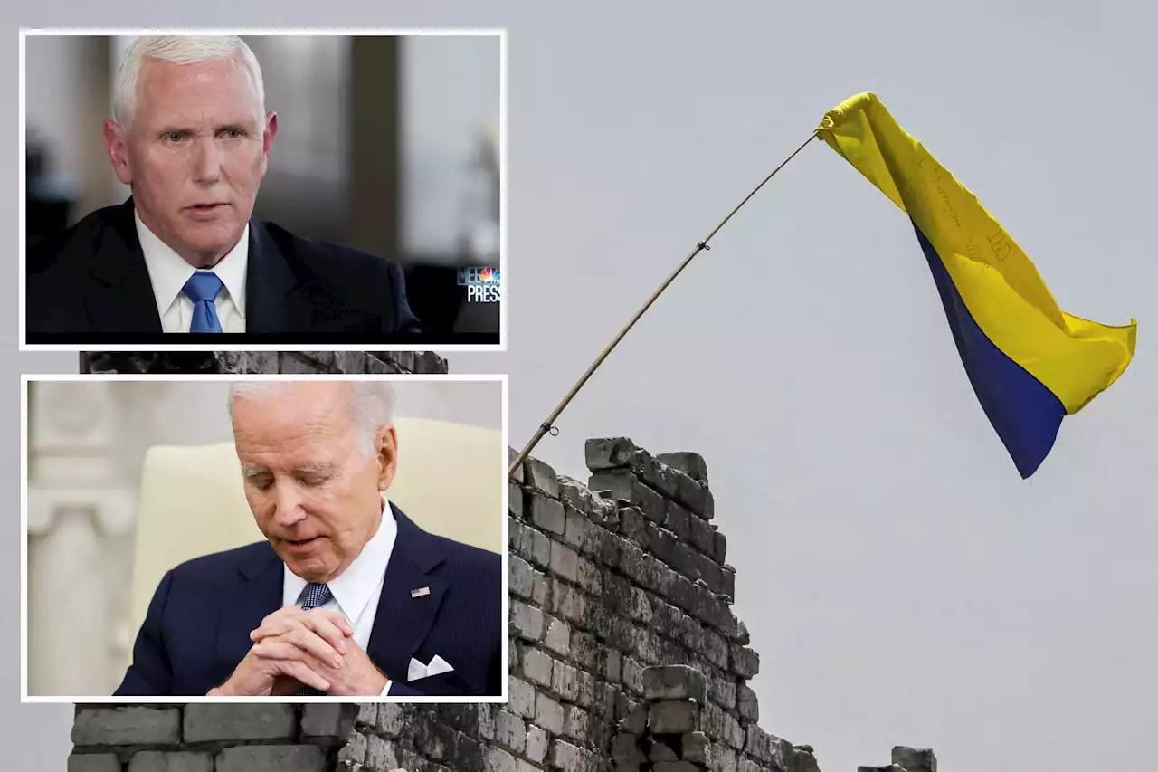 Pence blames Biden’s ‘glossy goals of democracy’ in Ukraine for GOP skepticism