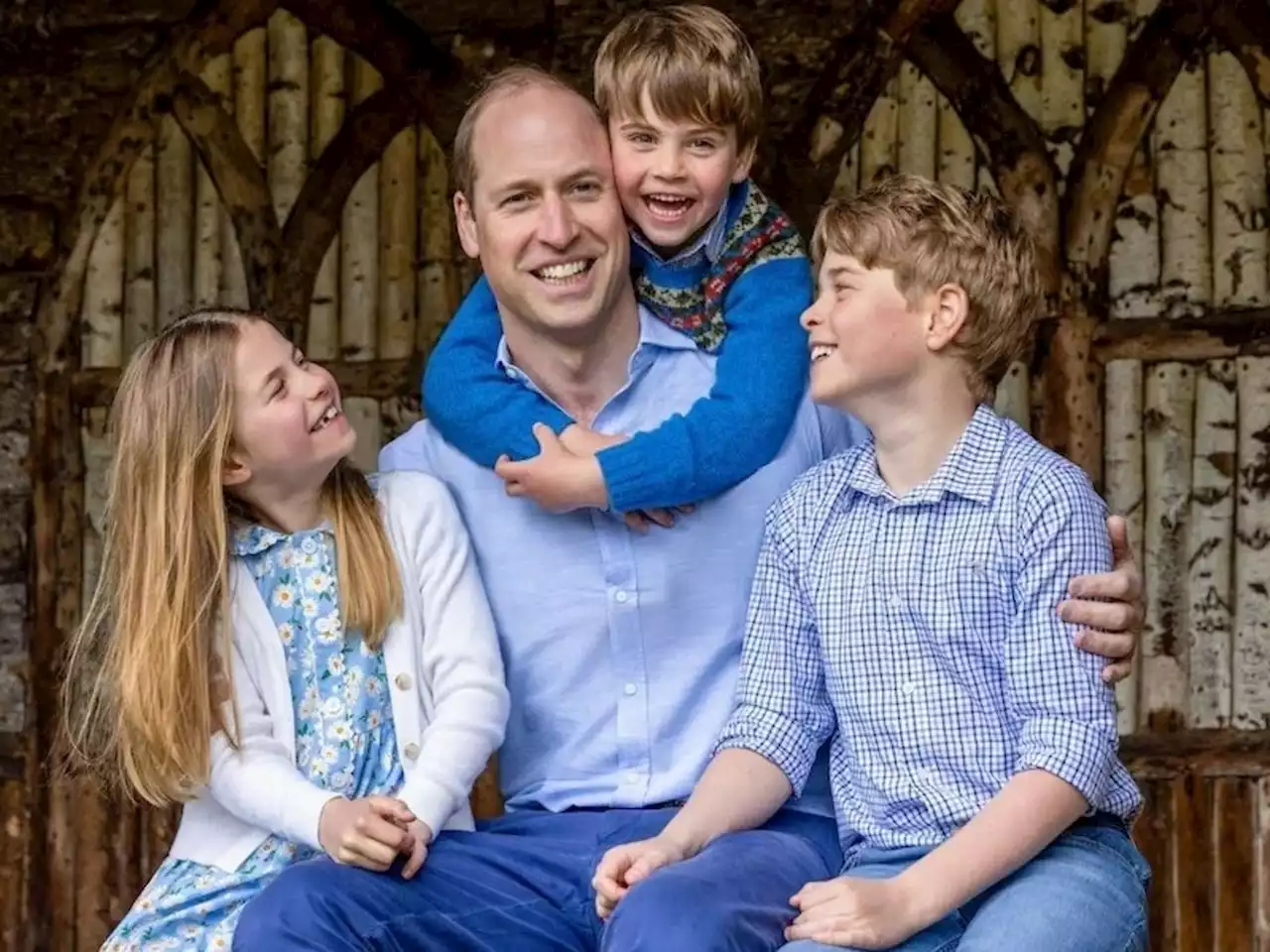 New photo of Prince William and children released to mark Father's Day