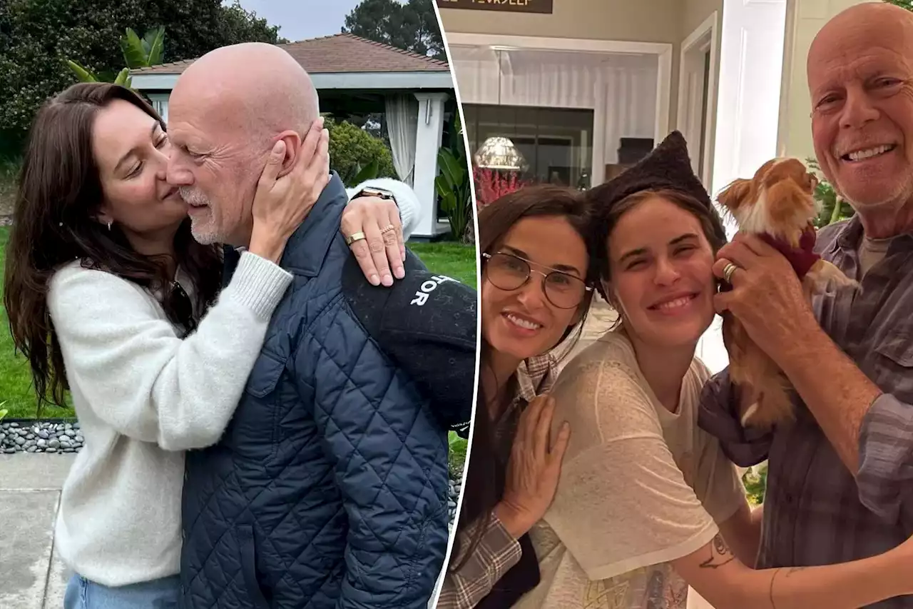 Bruce Willis’ ex Demi Moore and wife, Emma Heming, honor him for Father’s Day