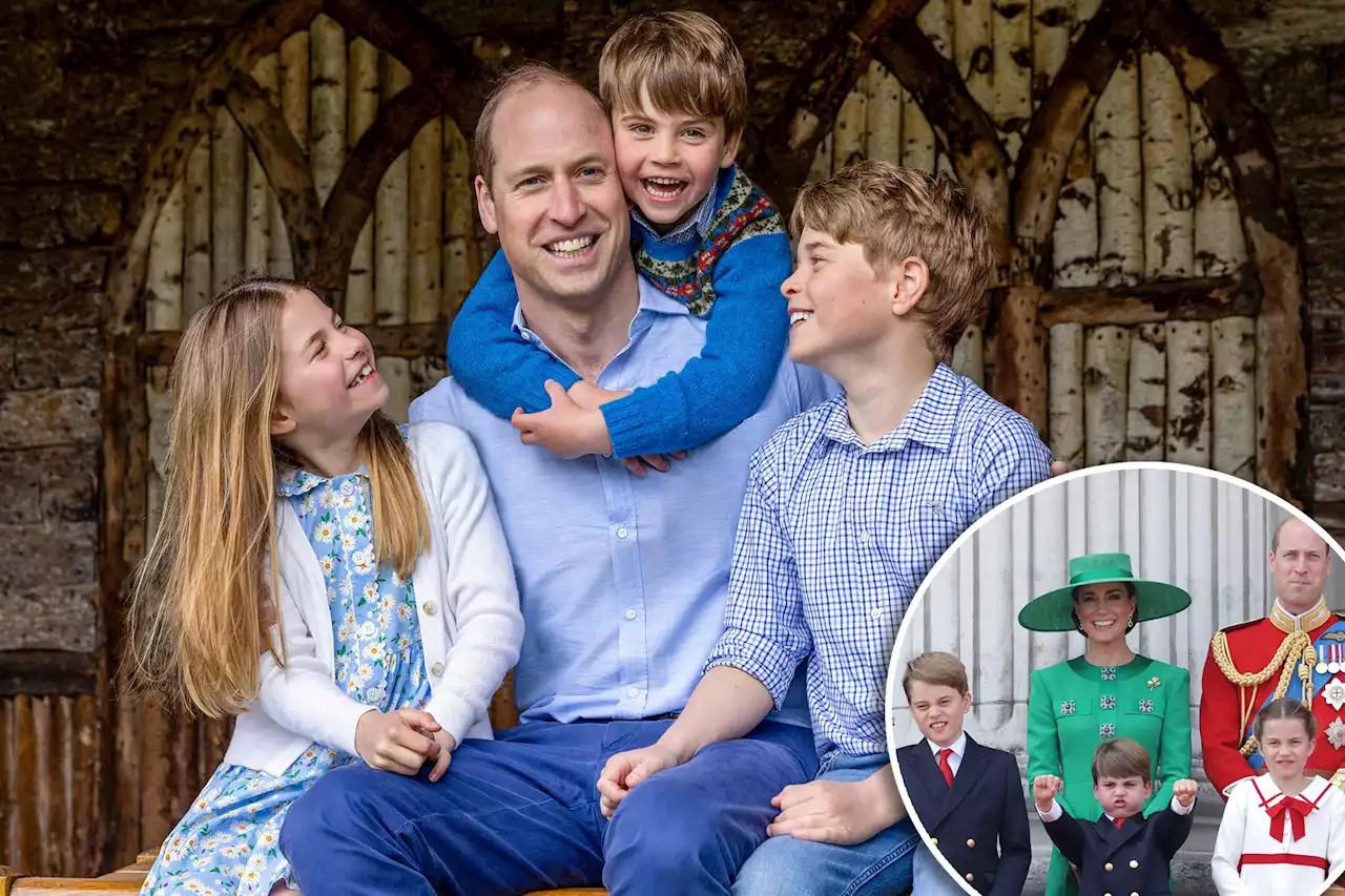 Prince William beams with joy in Father’s Day photo with his three kids