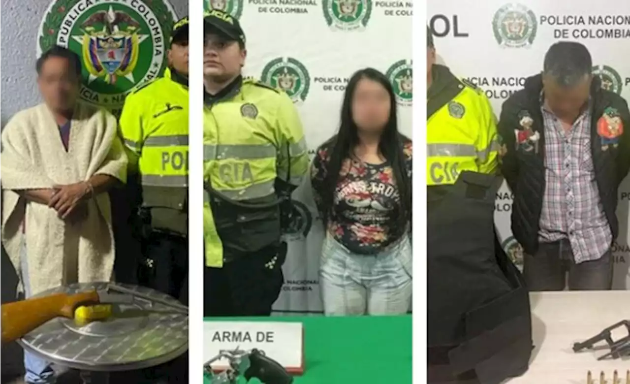 Policía capturó a tres personas que tenían un importante arsenal en el sur de Bogotá - Pulzo