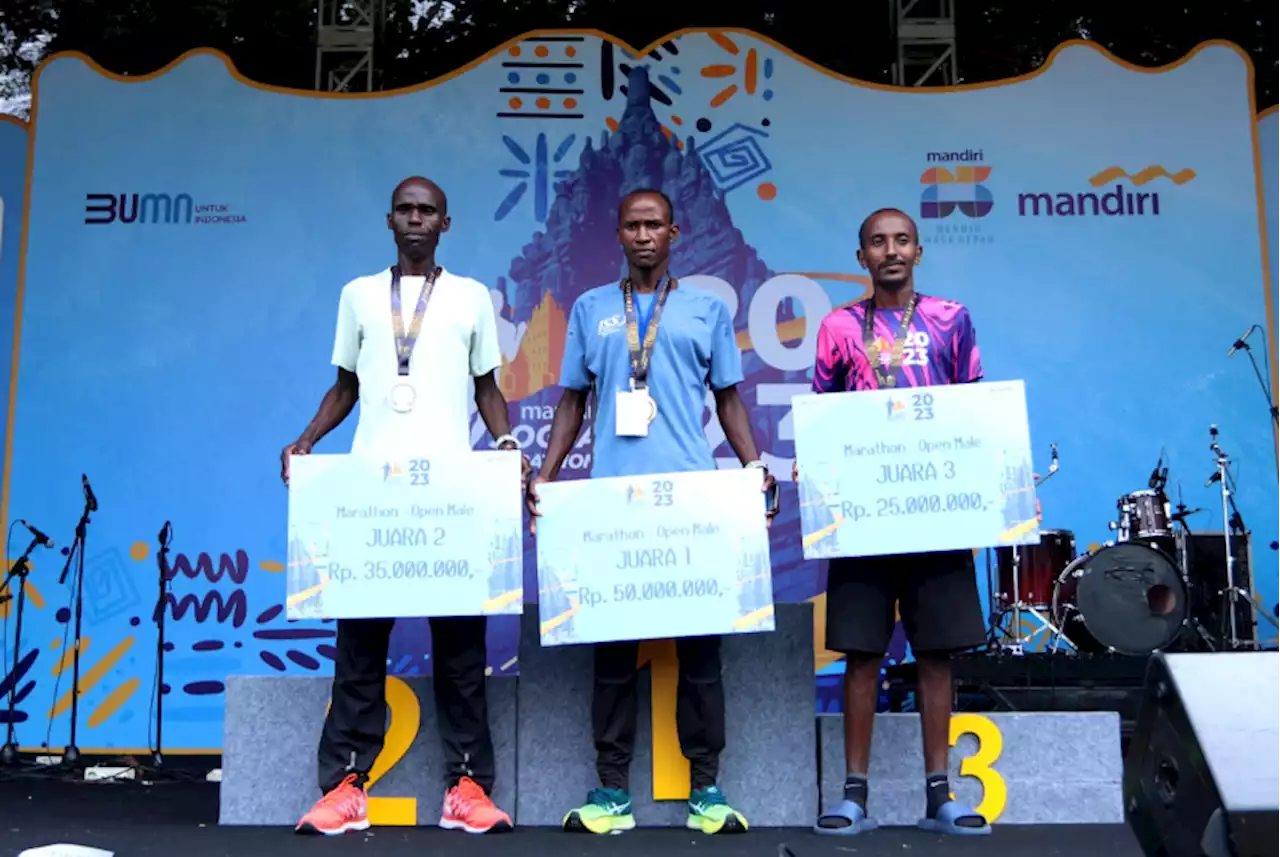 Mandiri Jogja Marathon 2023, Pelari Kenya Dominasi Podium di Kategori Marathon Open |Republika Online