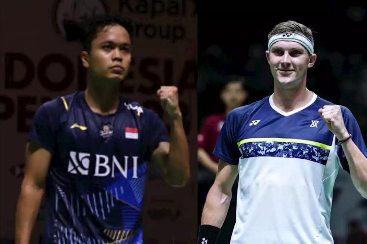 Final Indonesia Open 2023: Rekor Pertemuan Anthony Ginting vs Viktor Axelsen