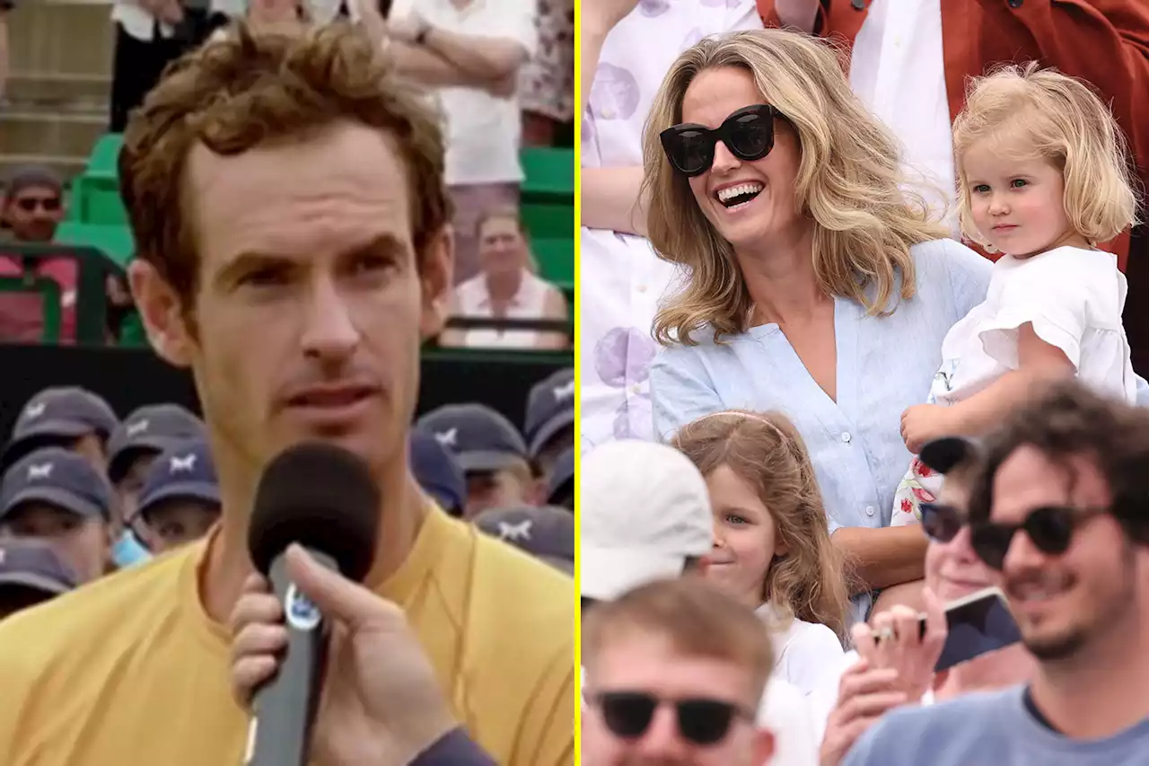 Andy Murray surprised by kids on Father's Day as he wins title in Nottingham