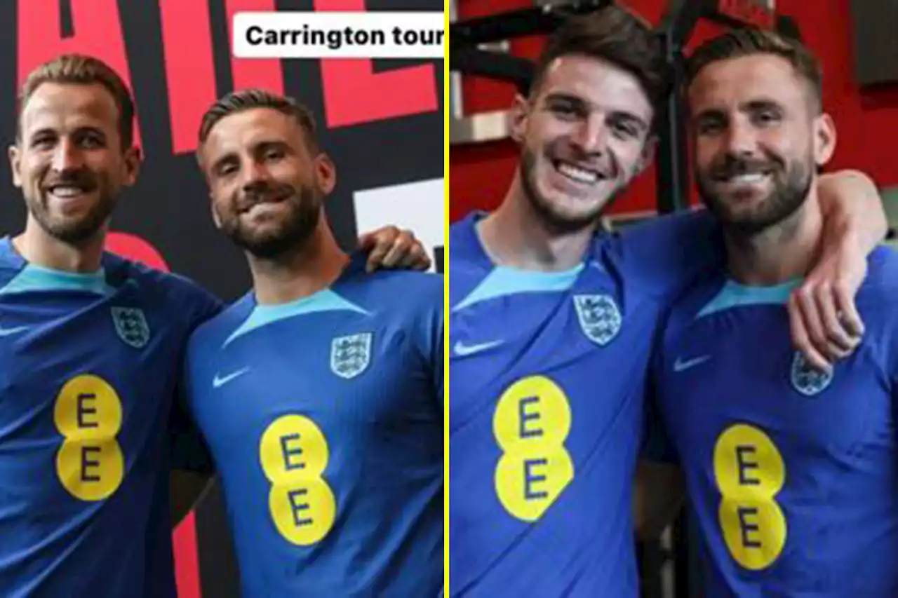 Shaw jokes he's tapping up 'a few' England stars after cheeky social media post