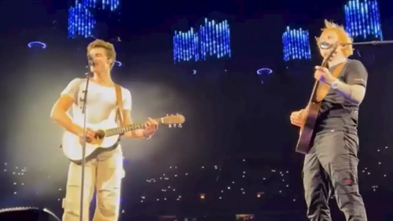 Shawn Mendes Joins Ed Sheeran On Stage, First Live Gig Since Tour Hiatus