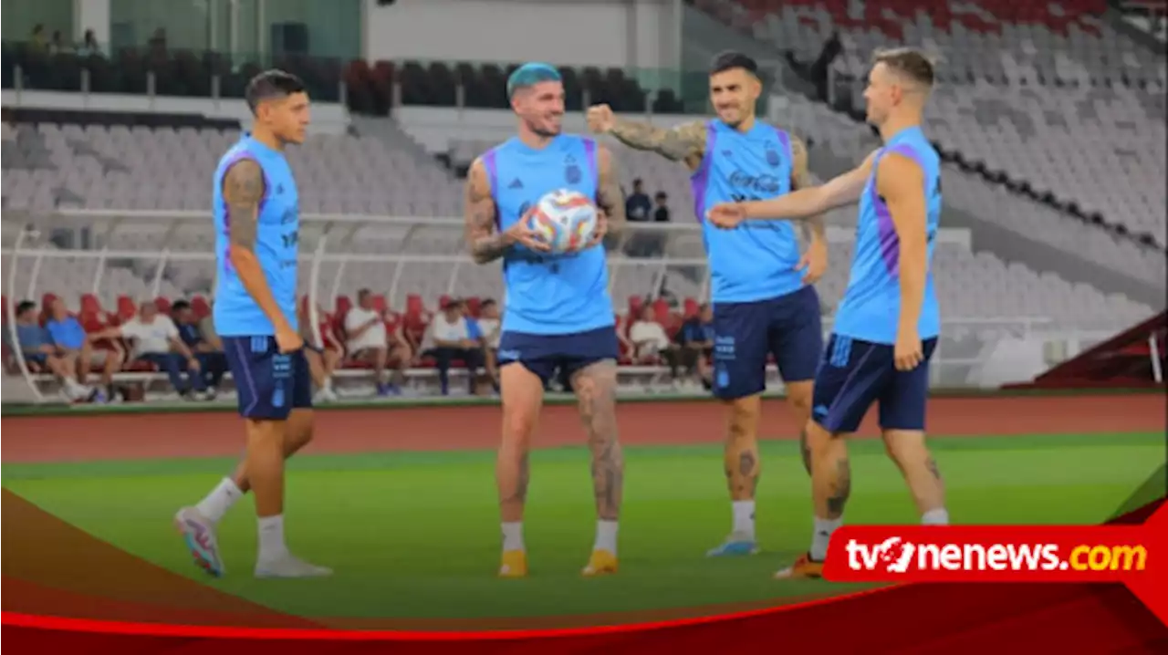 Intip Latihan Perdana Timnas Argentina di Stadion Gelora Bung Karno