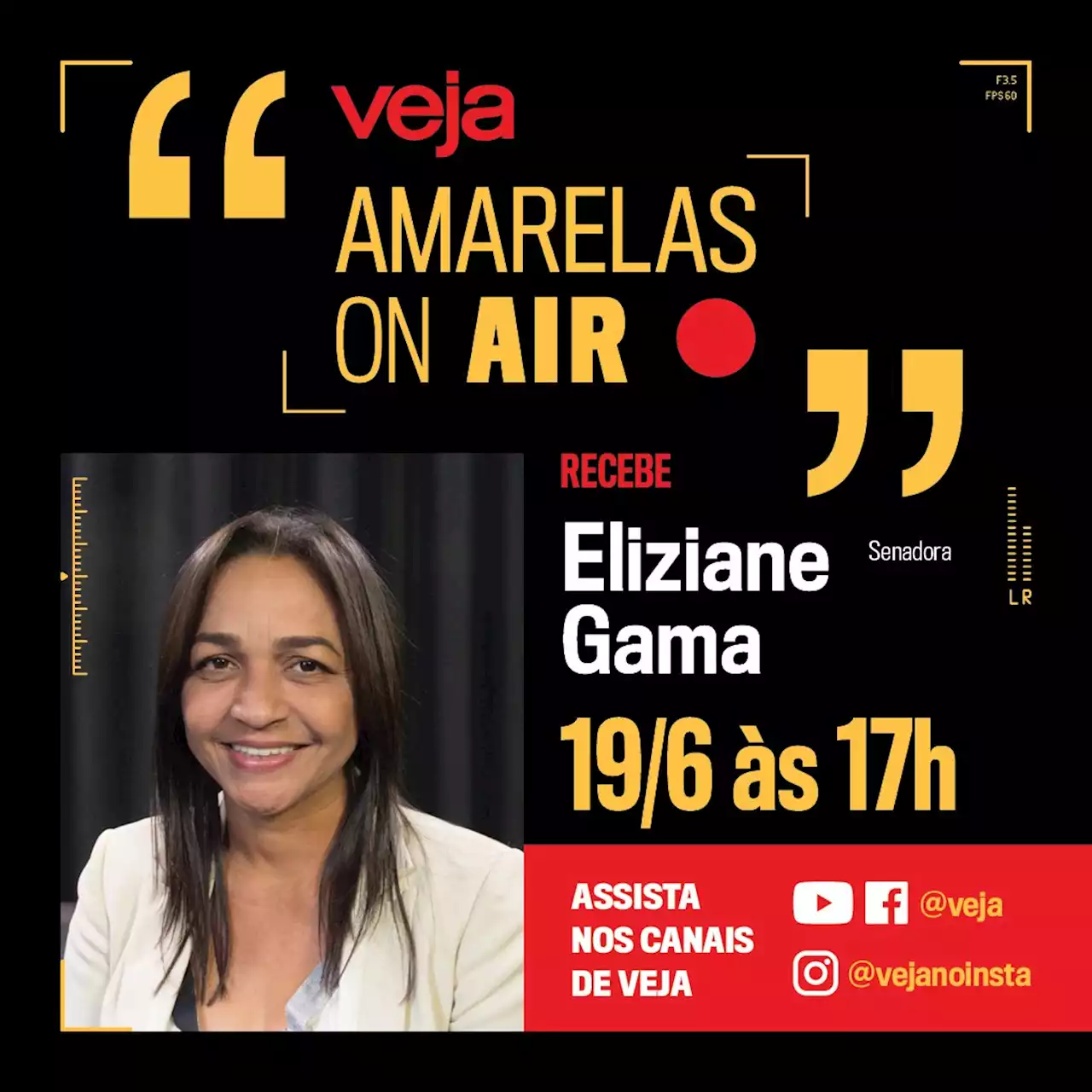 Eliziane Gama é a próxima entrevistada do Amarelas On Air | Clarissa Oliveira