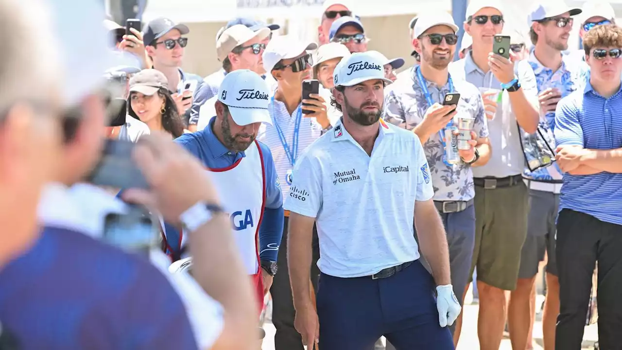 U.S. Open: Cameron Young somehow saves par after his ball lands perfectly in a cart