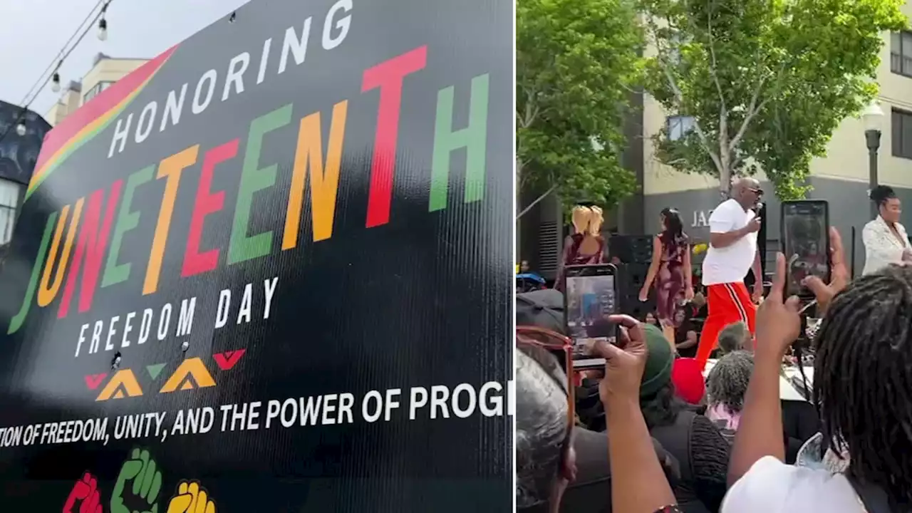 Thousands showed up across Bay Area in celebration of Juneteenth this past weekend