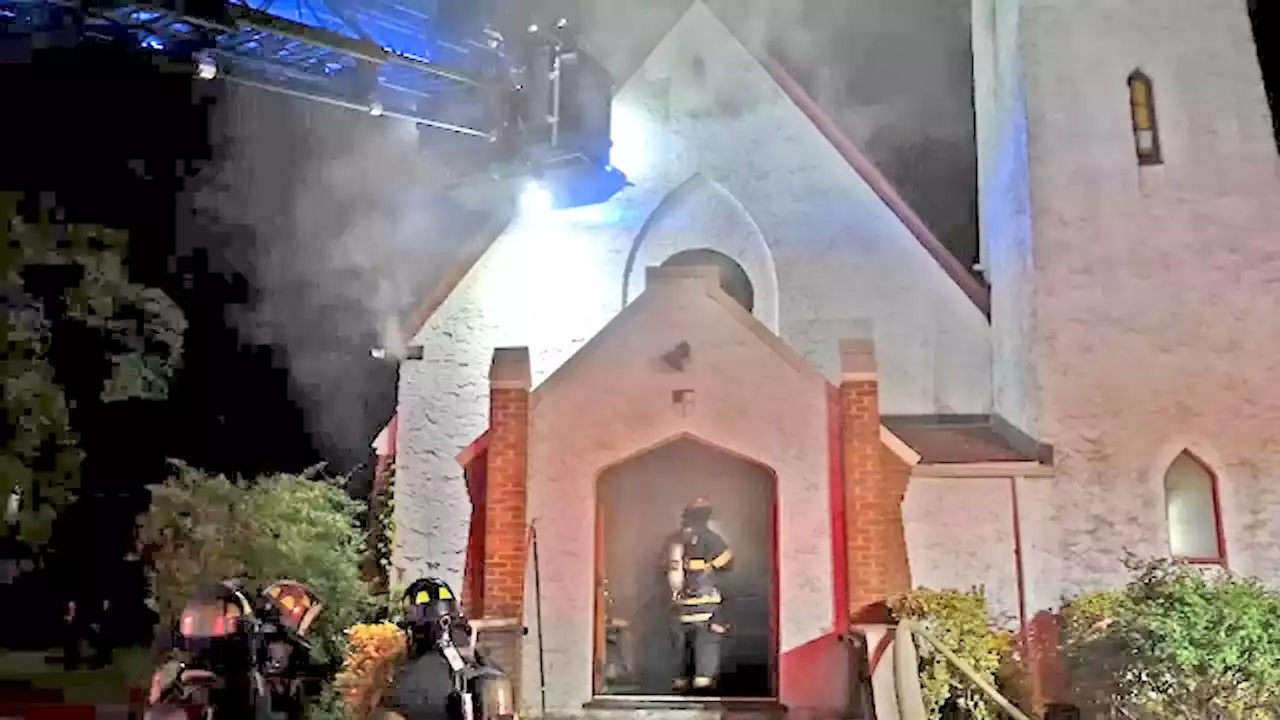 Fire destroys 150-year-old church in Central Islip, Suffolk County