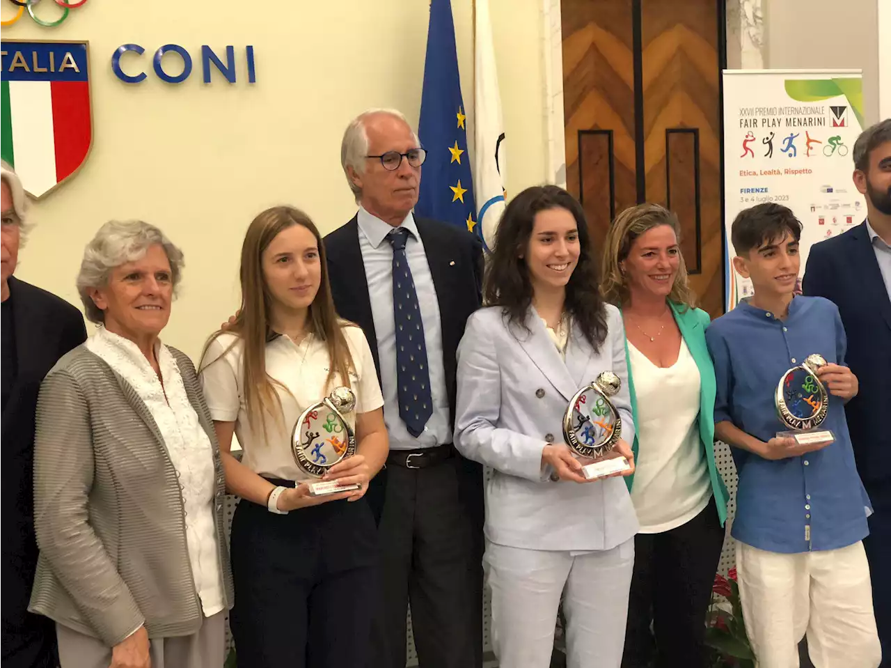 Premio Fair Play Menarini anche a 3 giovani atleti