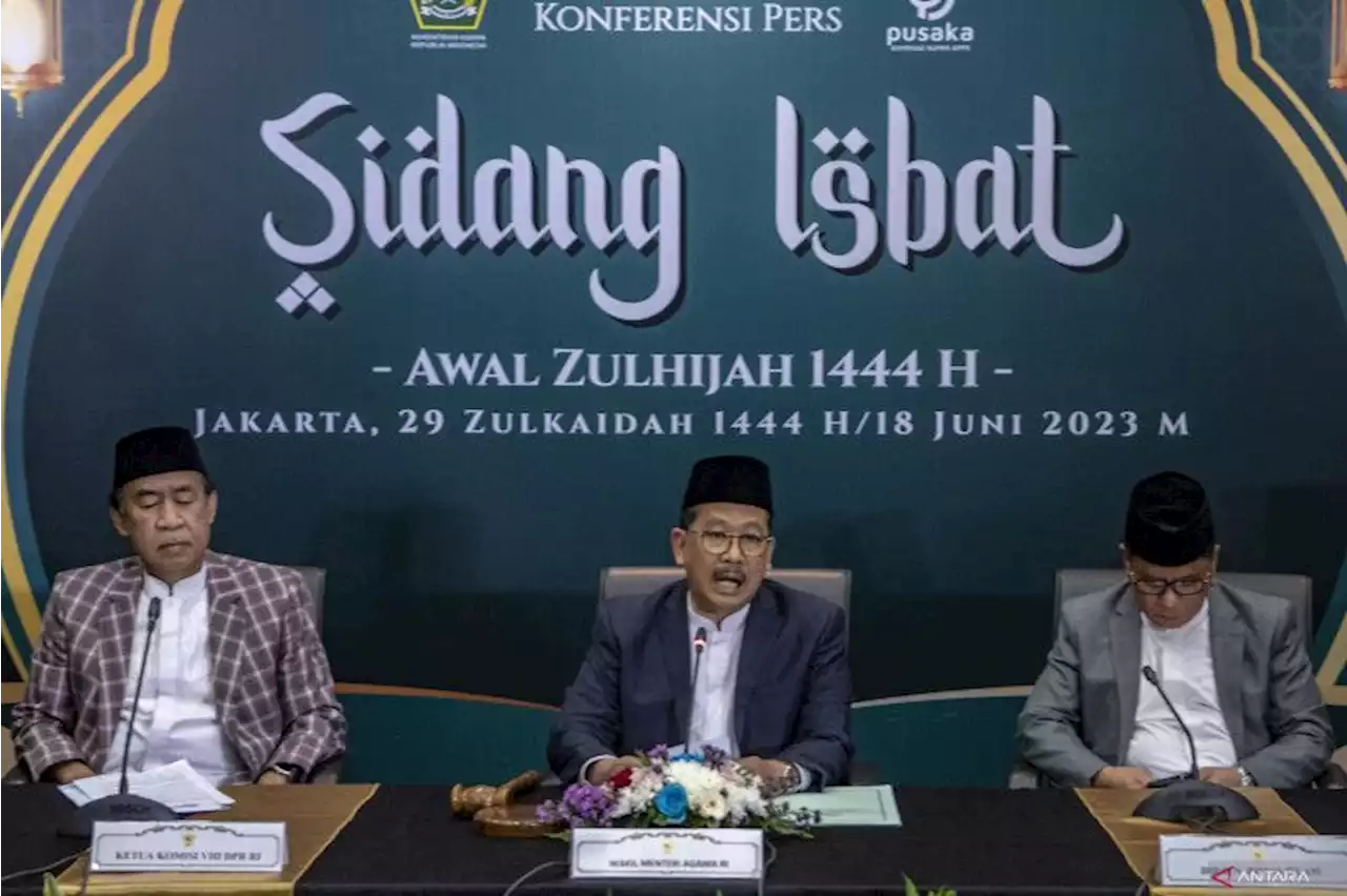 Kemarin, Penetapan Idul Adha 1444 H hingga Wafatnya Sri Adiningsih