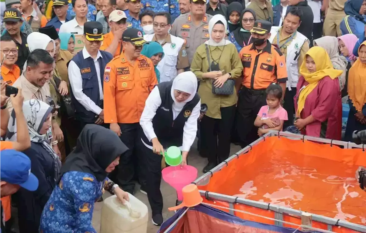 Khofifah Sebut 27 Daerah di Jatim Berpotensi Kekeringan