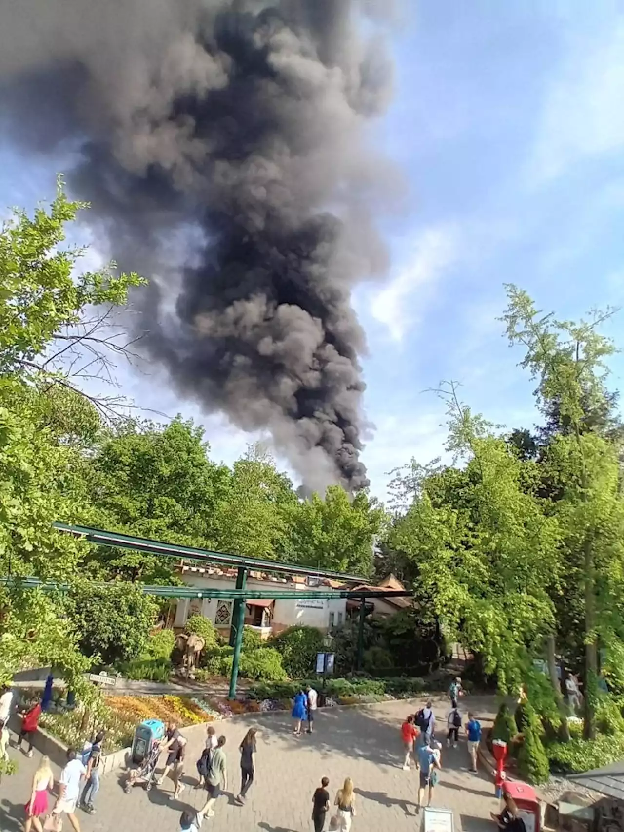 Schwarze Rauchsäule in Rust – Evakuation nach Feuer im Europapark