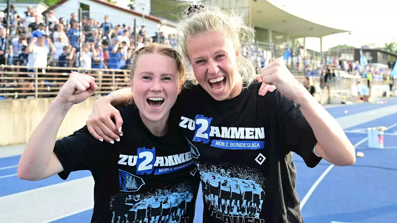 HSV-Frauen von der Aufstiegs-Party in die Uni